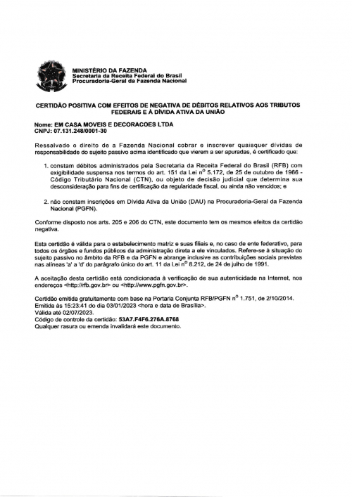 CONSULTE AS NOSSAS CERTIDÕES