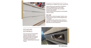 Portas e Frentes de Gaveta / Fechadura Eletrônica