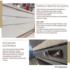 Portas e Frentes de Gaveta / Fechadura Eletrônica