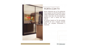 Porta com TV