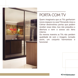 Porta com TV