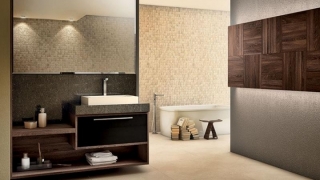Banheiro Abruzzo com detalhe Glass Preto.