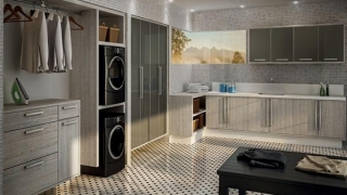 Lavanderia Roma com detalhes em Glass.