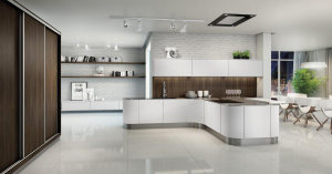 Cozinha Branca Curva